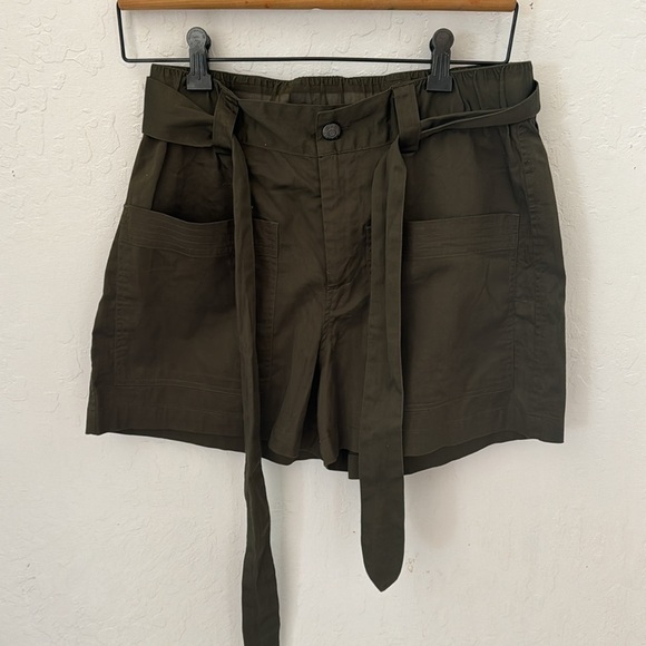 Johnny Was Pete & Greta Green Zola Belted Poplin Shorts Boho Chic XS - Picture 3 of 9